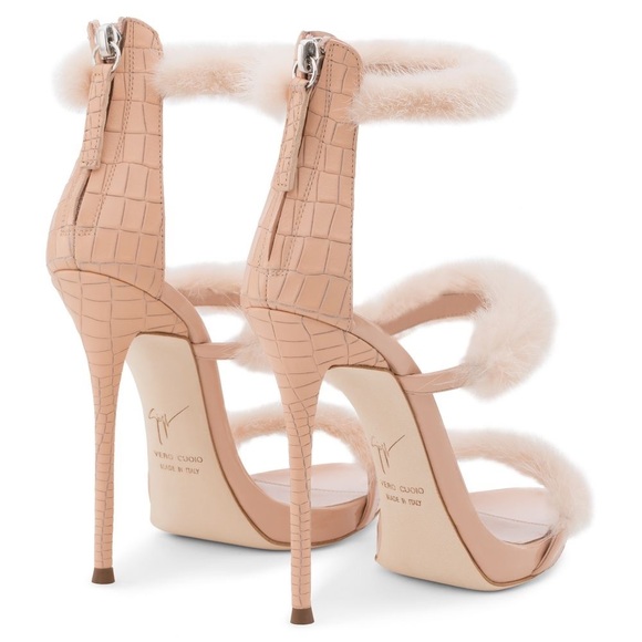 Giuseppe Zanotti Harmony Winter Heels in Pink - Picture 3 of 11